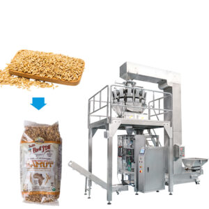 Premade Grain Machinery Puffed Coconut Flakes rice bags sealing Packaging Corn Chin Chin Namkeen Pouch Machine Packaging Cereal