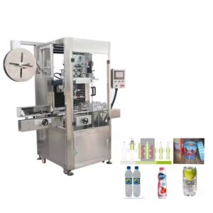Fully automatic water beverage bottle hot PVC label shrink sleeve labeling machine steam shrink furnace