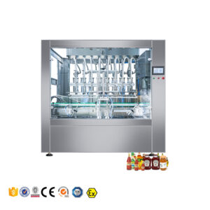 Linear piston filling machine factory vegetable oil enzyme syrup pear paste machine oil filling line edible oil filling machine