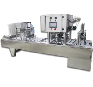 full automatic coffee K cup filler and sealer juice milk water cup filling and sealing machine
